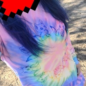 RARE Blackmilk hyperfox sweater dress